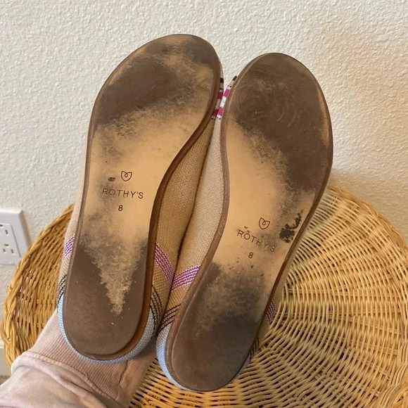 Rare Rothy’s merino wool camel ribbon stripe size 8 - Picture 8 of 8